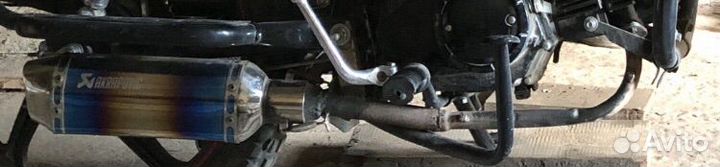 Прямоток akrapovic на мопед альфа