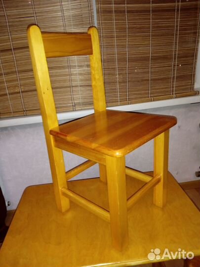 Детский стол и стул дерево массив