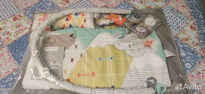 Детский развивающий коврик Fisher-Price гимнастика