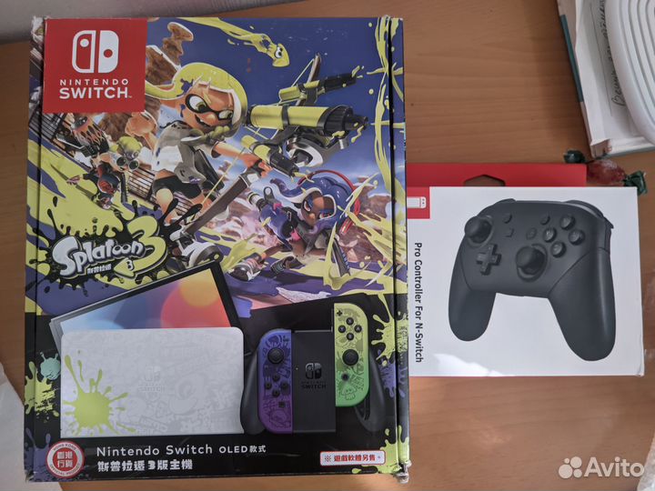 Nintendo switch oled прошитая +256гб и геймпад
