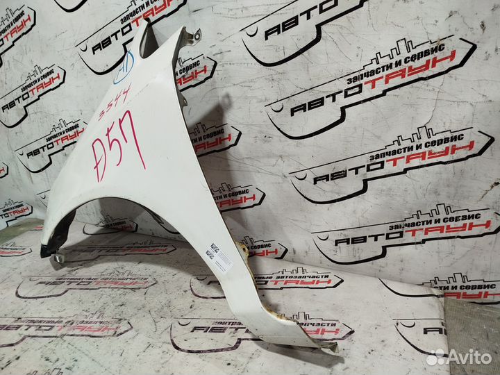 Крыло honda FIT jazz GD1 GD2 GD3 GD4 60261SAA000ZZ переднее левое без ПОВТОРИТЕЛЯ белый, NH636P QA50