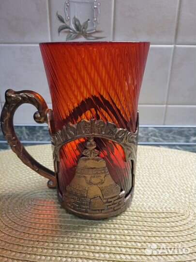 Кружка рубиновое стекло СССР