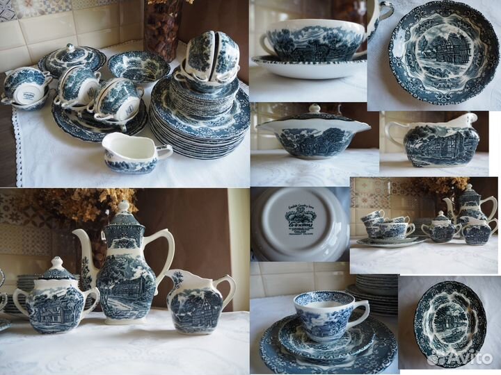 Английская антикварная посуда сервиз