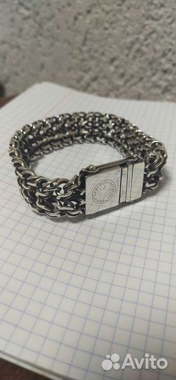 Серебряный браслет Император