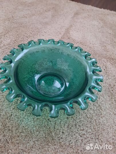 Салатник цветное стекло СССР