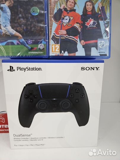 PS5 Slim 1Tb+DualSense черный+FC24+NHL23