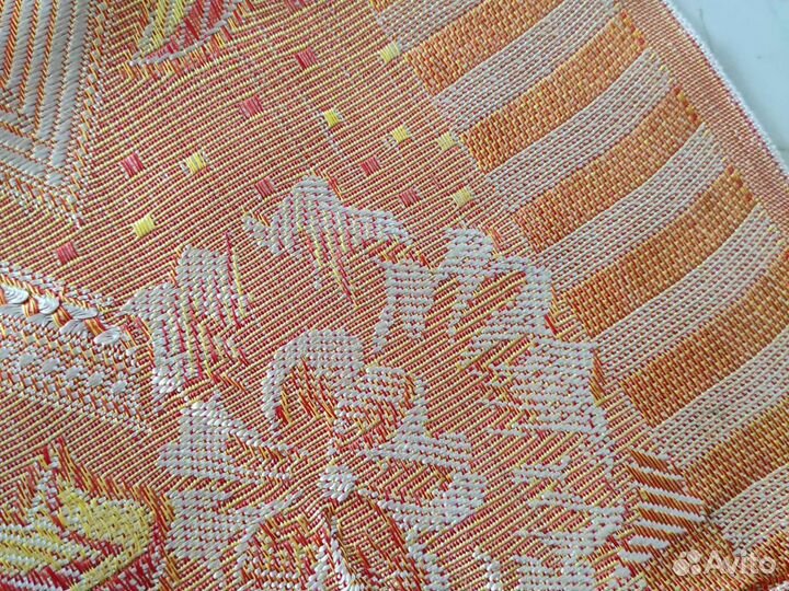 Скатерти шелк жаккард, лен. СССР