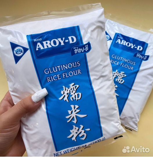 Мука рисовая из клейкого риса aroy-D, таиланд, 400