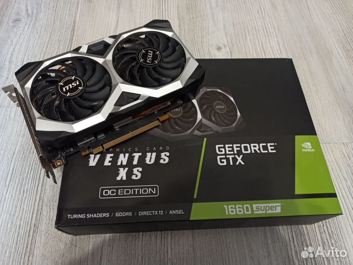 Видеокарта gtx 1660super 6gb msi