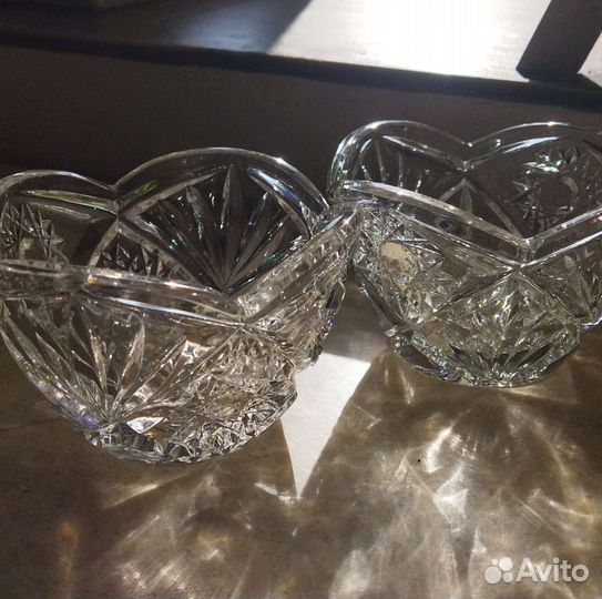 Хрустальные салатники- малышки СССР