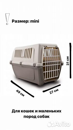 Аренда переноски для животных