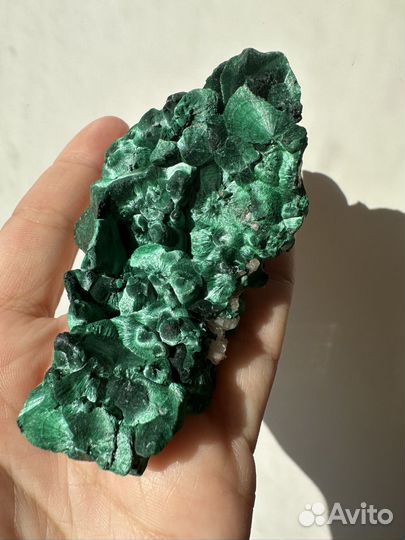 Минерал малахит шелковый