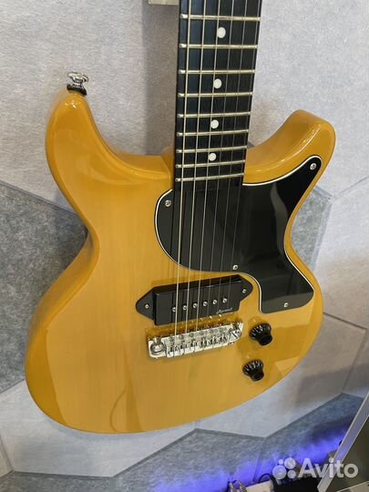 Электрогитара Harley Benton DC Junior TV Yellow