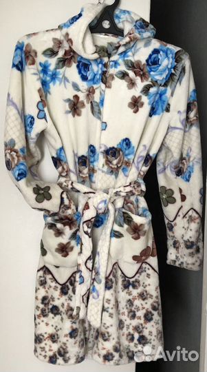 Халат махровый флисовый