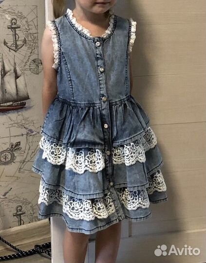 Джинсовое платье