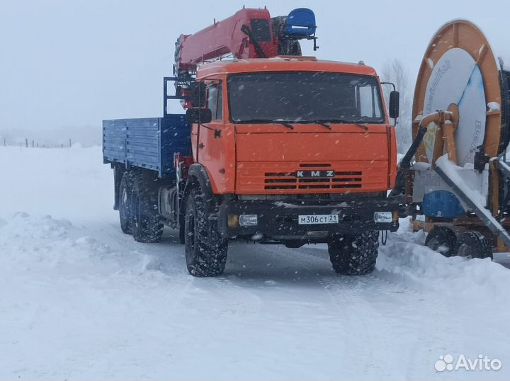 Аренда и услуги манипулятора-вездехода, стрела 8 т, 18 м, борт 11.6 т, 6.2 м