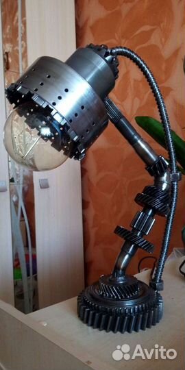 Лампа настольная, светильник в стиле лофт