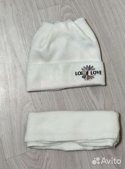 Комплект шапка, шарф