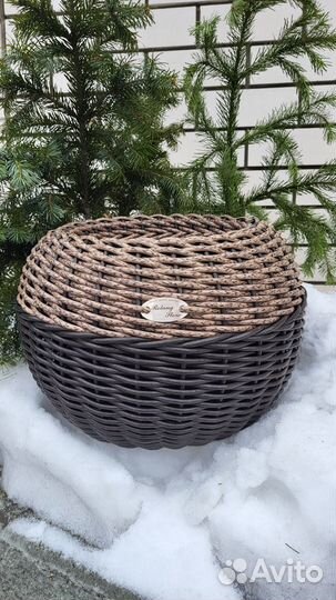 Кашпо из ротанга. Ручная работа. Плетем сами