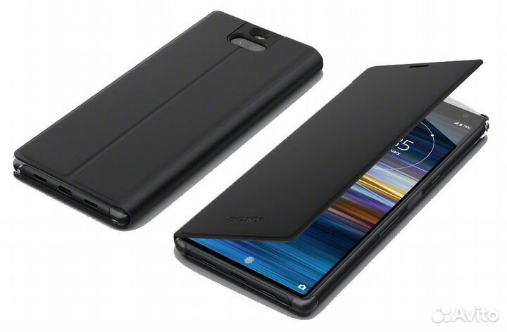 Оригинальный Чехол для Sony Xperia 10 Plus чёрный