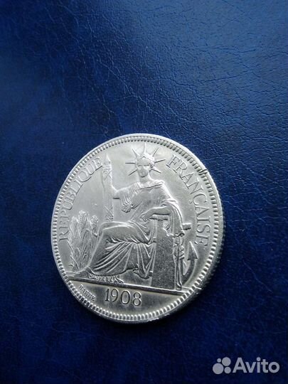 1 пиастр. 1908 года