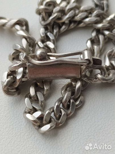 Серебряная цепь мужская 925