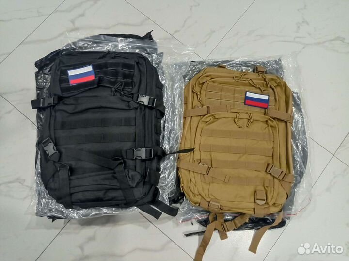 Тактический рюкзак 50 литров Хаки/чёрный