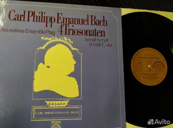 Carl Philipp Emanuel Bach 4 Triosonaten винил