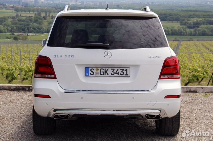 Хром накладка заднего бампера Mercedes GLK x204