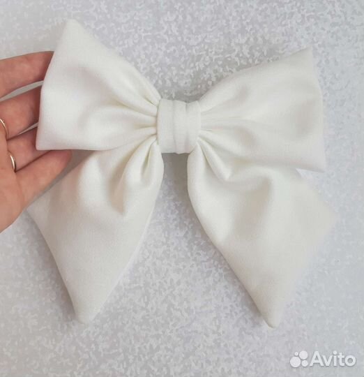 Большой бант. Заколка