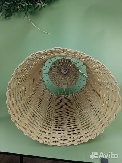 Люстра плетеная