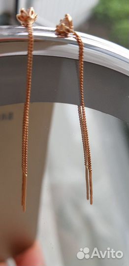 Золотые серьги