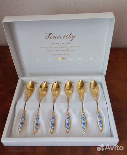 Набор чайных ложек Morita новый