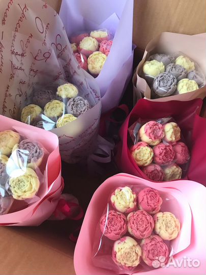 Букет из шоколадных цветов