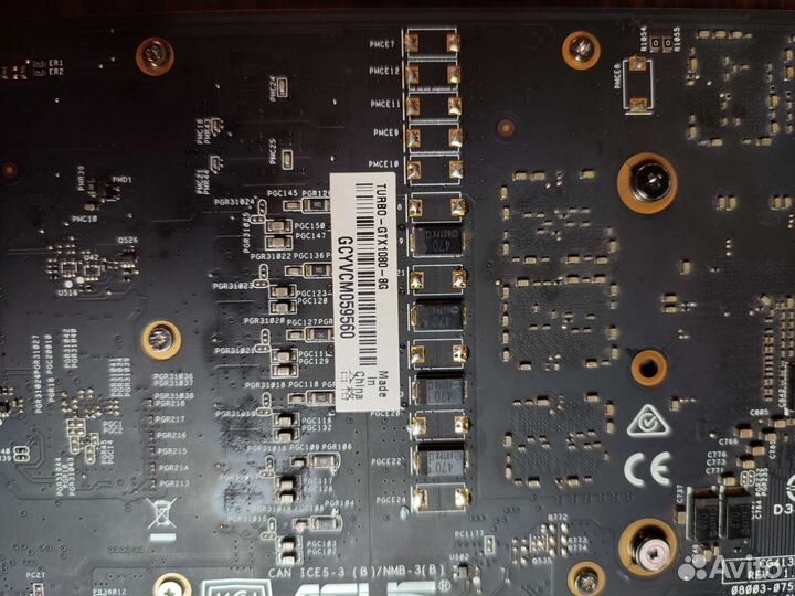 Видеокарта Asus Turbo GTX 1080 -8G