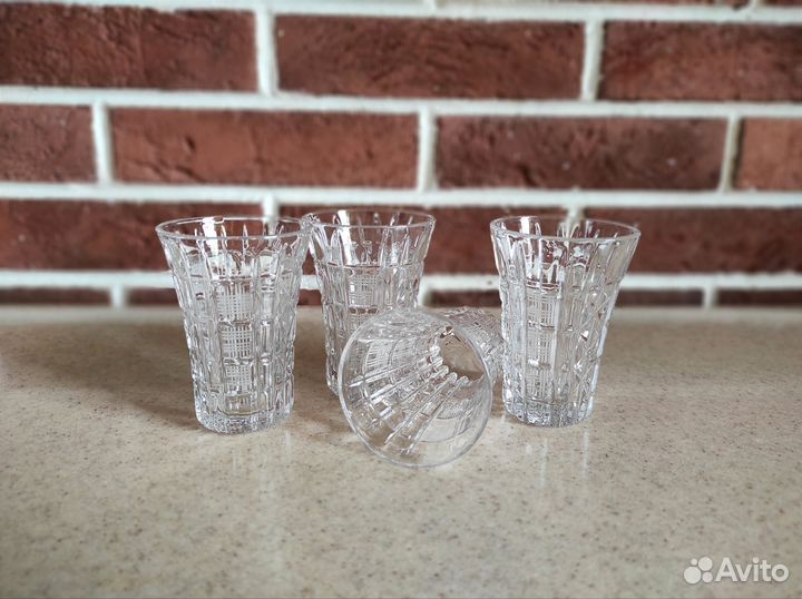 Набор стопок / рюмок СССР, хрусталь, 10 штук