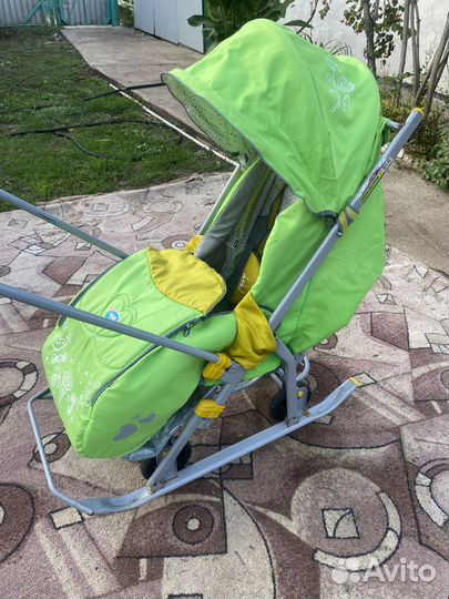Детские санки коляска