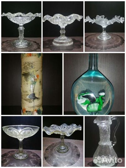 Графины и вазы старинные