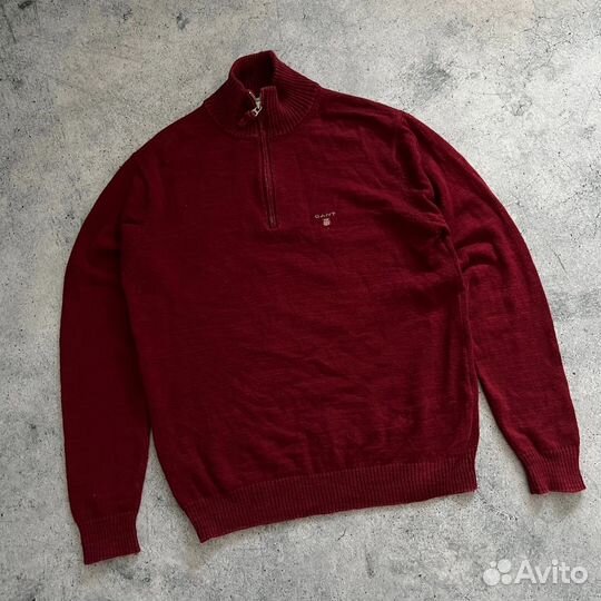 Джемпер полузип Gant