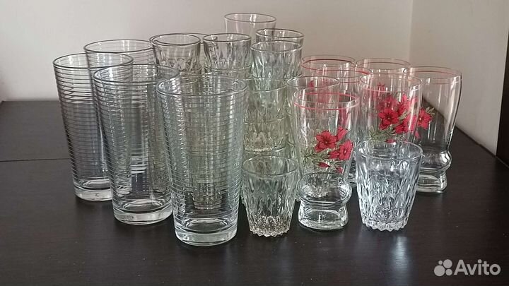 Стаканы- бокалы, рюмочки