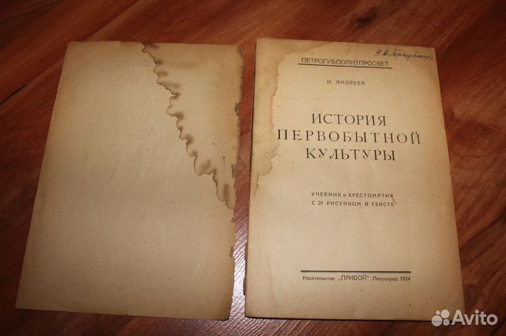 Н. Андреев. История первобытной культуры. 1924