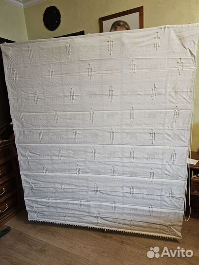 Римская штора 150*175 см на подкладке с карнизом