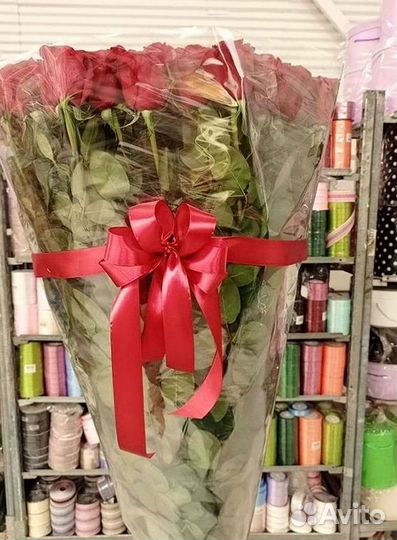 Длинные высокие розы 110 150 160 180 200 см