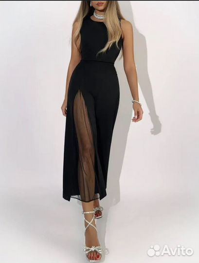 Комбинезон вечерний черный