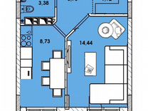 1-к. квартира, 35,7 м², 7/12 эт.