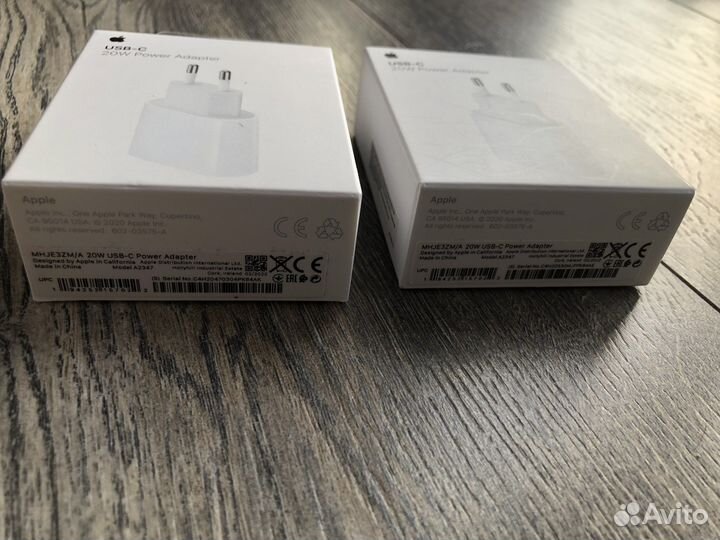 Оригинальный адаптер apple type c 20w