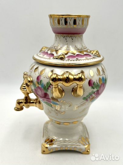 Самовар фарфоровый Гжель В отличном состоянии