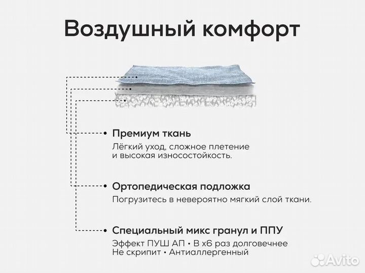 Бескаркасный диван 2025 года