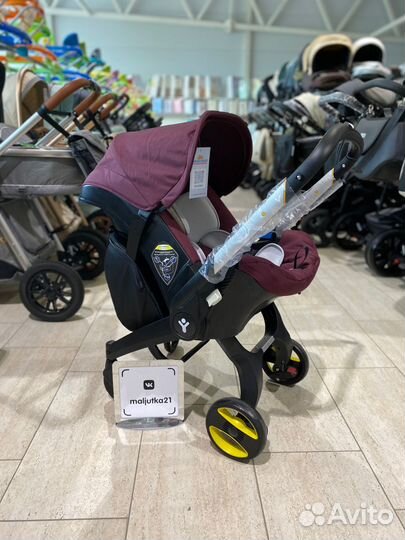 Детское 4-х колёсное шасси 4в1 Бордовый