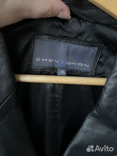 Кожаный пиджак-куртка CheviGnon